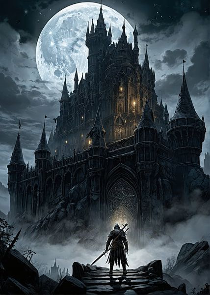 The Last Ascent to the Moonlit Keep by atiq fauzi