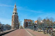 Stadtbild von Amsterdam in den Niederlanden mit dem Montelbaan-Turm von Eye on You Miniaturansicht