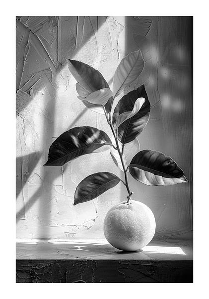 Minimalist composition with single lemon by Poster Art Shop