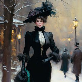 Woman, Victorian style. by Carla van Zomeren