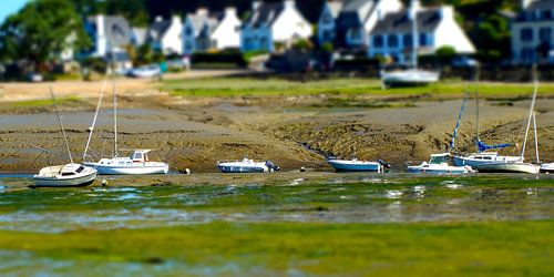 Plouezoch - Rivierloop bij eb