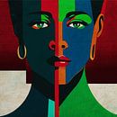 The blue colored woman by Jan Keteleer (JanKé): A Journey Beyond the Canvas thumbnail