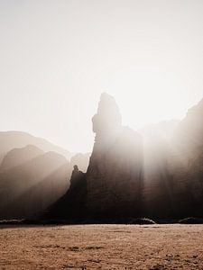 Morgenlicht in der Sahara