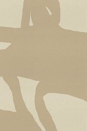 Minimalist tones on textured paper by Dina Dankers