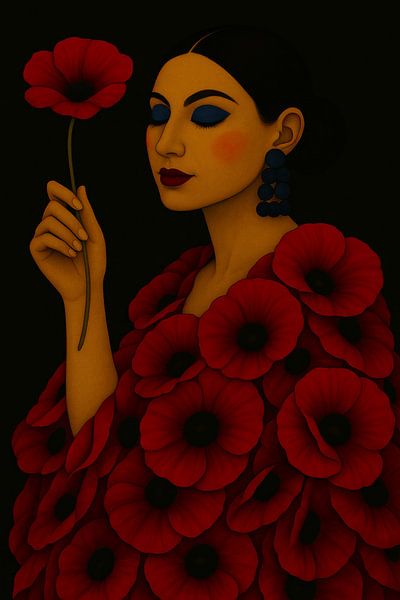 Er Liebt Mich, Sie Liebt Mich... Ich werde einfach die Blume behalten von Moonheart Artworks
