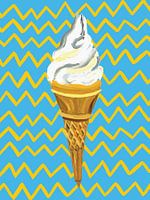 Eiscreme Blau