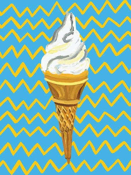 Ice Cream Blue by Alice Straker