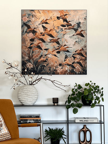 Customer photo: The Annual Tour of the Black-tailed Godwit by KRAB, on ArtFrame