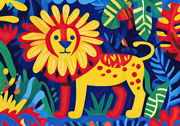 Indomitable: The lion in the splendour of the sun