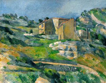Huizen in de Provence : De Riaux Valley in de buurt van L' Estaque, Cézanne