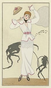 George Barbier – Robe de drap blanc (1912)