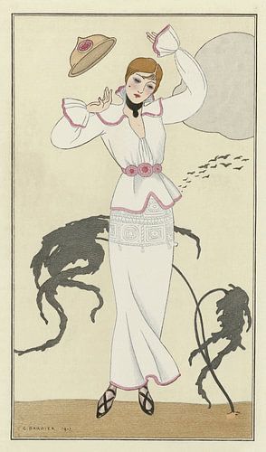 George Barbier - Robe de drap blanc (1912)