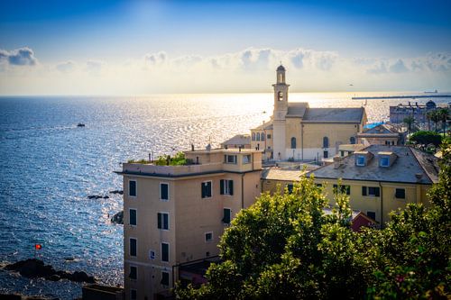 Sunlight on Boccadasse: A Day on the Beach near Genoa