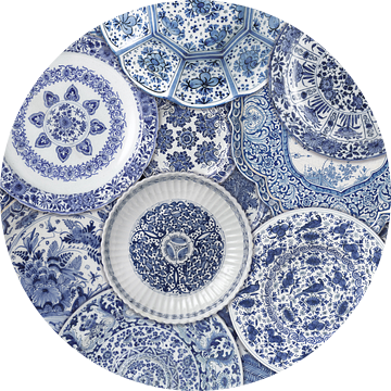 Gezien bij Vt Wonen. Weer verliefd op je huis. Verzameling Delfts blauwe borden, Rijksmuseum van Mijke Konijn