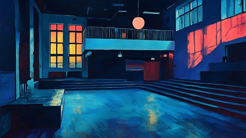 Sunset at Berghain Berlin von Felix Wiesner