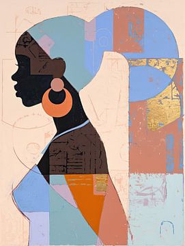 Geometric Beauty Portrait van De Mooiste Kunst