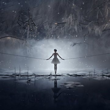 Ballerina in de ijzige nacht van Karina Brouwer