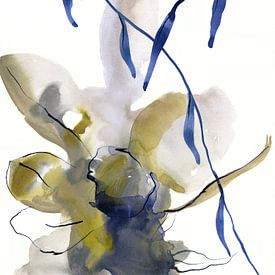 Denim floral van Brigitte Bazuin
