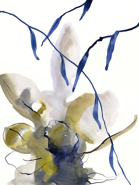 Denim floral van Brigitte Bazuin