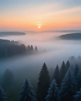 Verborgene Konturen im Nebel