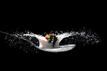 Erdbeere und Milch 1