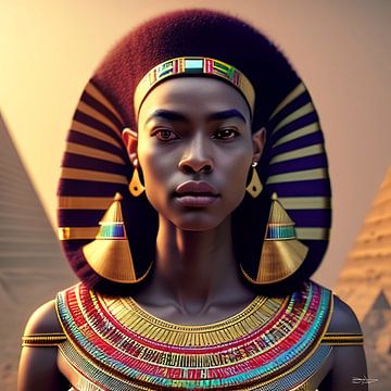 Egyptische vrouw van Gelissen Artworks