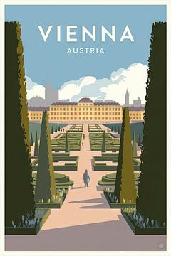 Wenen, Oostenrijk van Poster Art Shop
