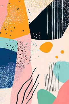 Abstract colour composition - Modern Art by Poster Art Shop