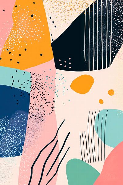 Abstract colour composition - Modern Art by Poster Art Shop