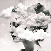 Kopf in den Wolken Porträt