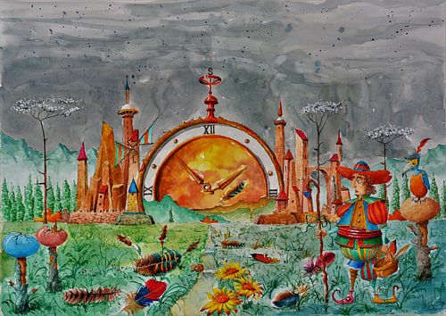 OH! L'HORLOGE A PERDU DE PRECIEUSES HEURES.