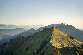 View of the Hochgrat and Säntis from the Nagelfluh chain by Leo Schindzielorz