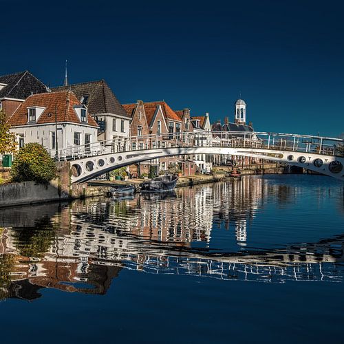 View of t Kleindiep in the Frisian town of Dokkum