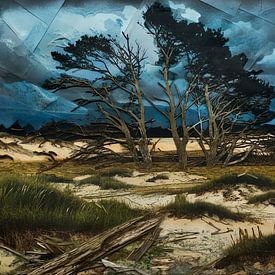 Storm in de duinen van Nick Wendt