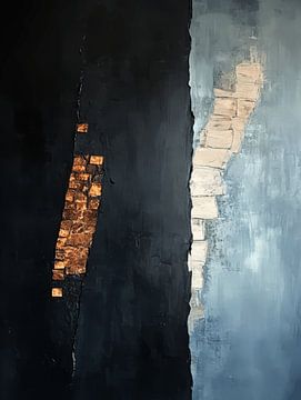 Textured Duality (1) van Japandi Art Studio