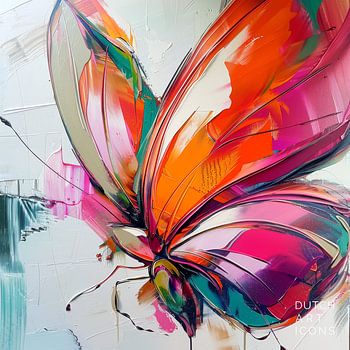 Colourful abstract butterfly
