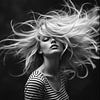 Fotografie -  Blond Woman with Flowing Hair - by Team W 32 Collection von Team W 32 Gallery