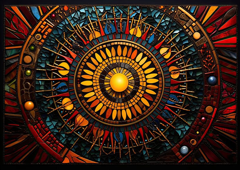 Mandala von Abstraktes Gemälde