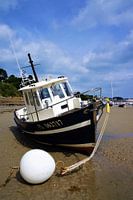 Stranded fishing boat Brittany