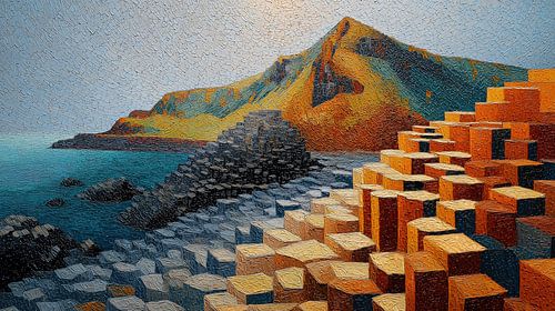 Causeway Coast, England: abstract panorama