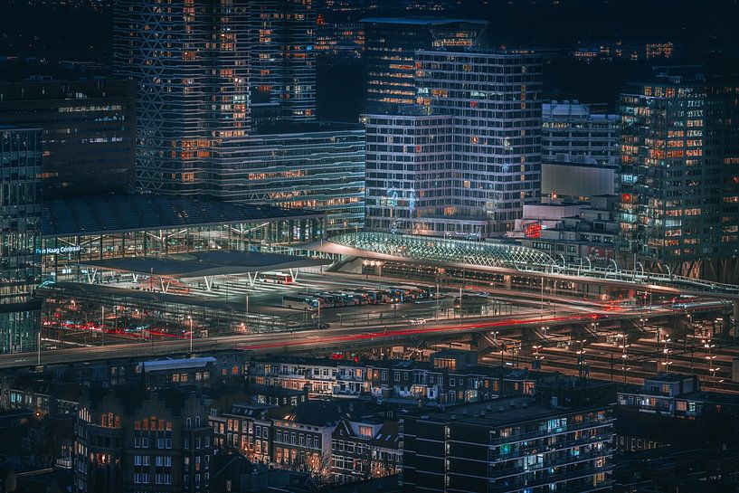 The Hague - By Night by Bas Van den Berg