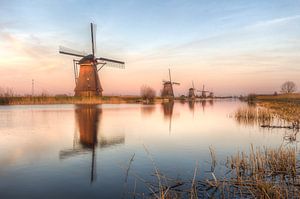 Sonnenuntergang am Kinderdijk.