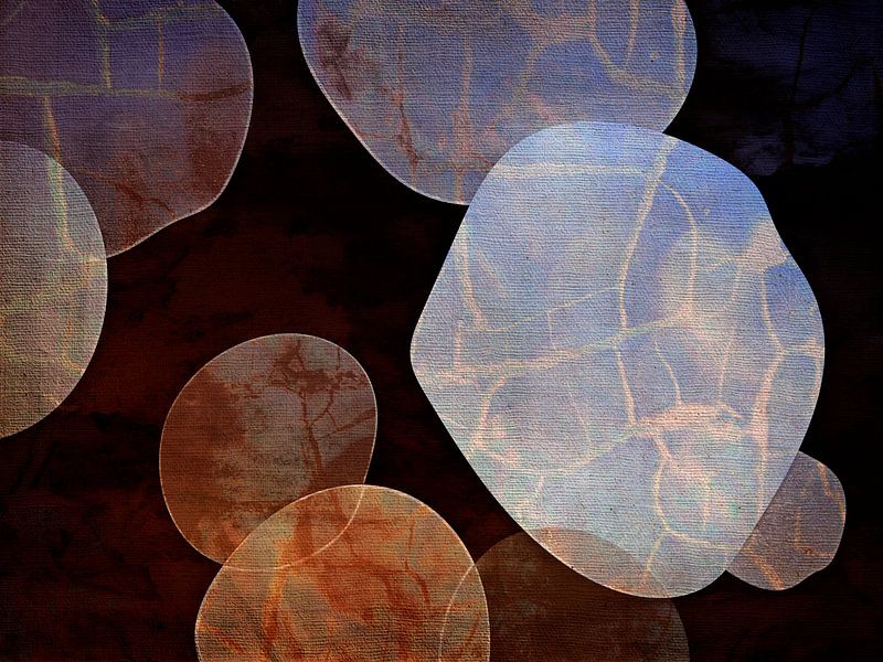 Japanese Nature Forms Flow Abstraction Japandi Art Modern by FRESH Fine Art
