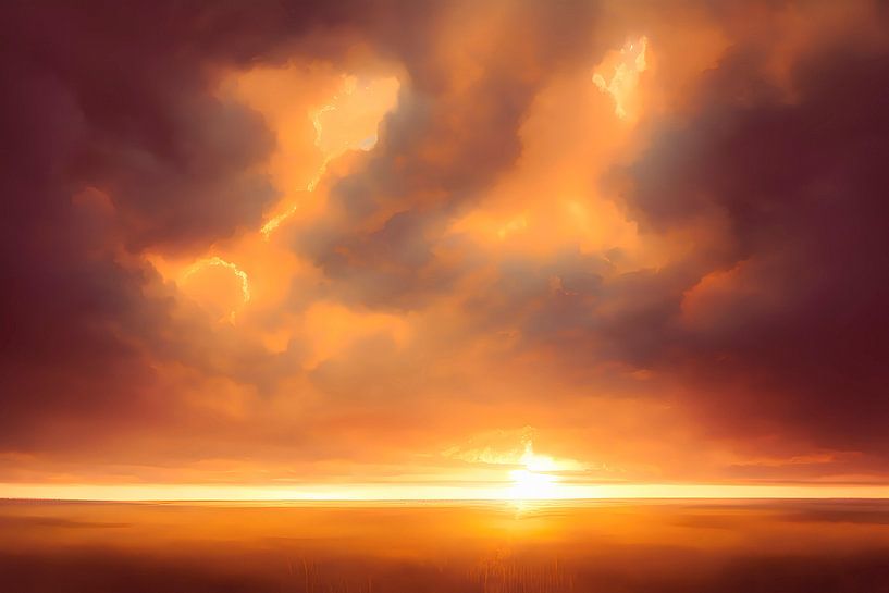 Das magische Glühen der Abendsonne von Zebra404 - Art Parts
