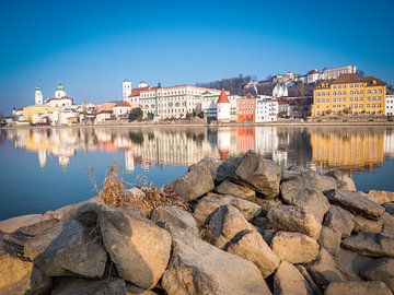 Aan de oevers van de Inn in Passau Beieren van Animaflora PicsStock