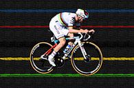 Remco Evenepoel met witte broek Fresco van FreddyFinn thumbnail