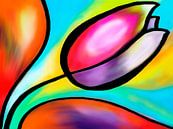 Kleurrijke tulp van Lida Bruinen thumbnail