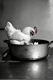 Chicken cooking by Poster Art Shop