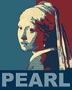 Girl with the Pearl Earring PopArt by Michiel Buijse thumbnail