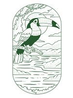 Toekan vogels minimalistische kunst